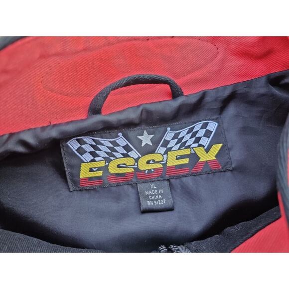 Vintage NHRA Drag Racing Dodge Motorsports ESSEX Jacket Mens XL Lucas Oil Check - Picture 5 of 7